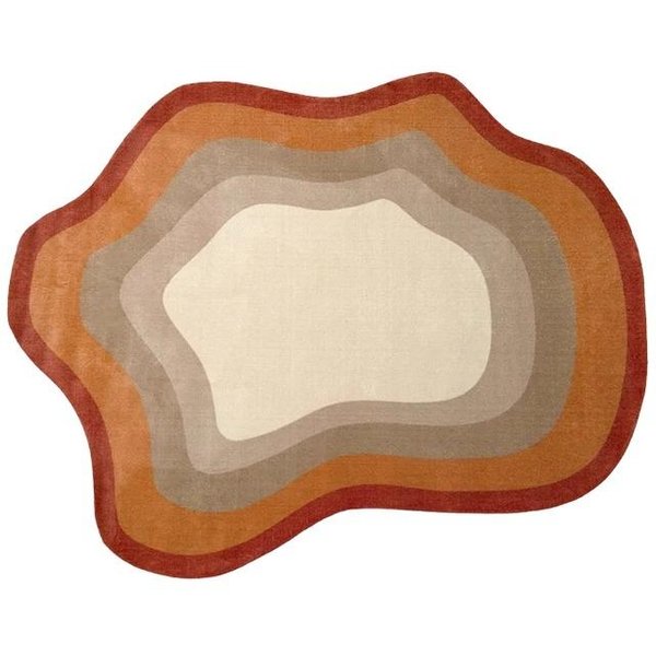 Francuskie Dywany W Stylu Retro Do Salonu Puszysty MięKki Dywan Nieregularne KształTy Dekoracja Sypialni Dywan Grubo Pluszowy Mata PodłOgowa Do Garderoby 120X160Cm-image