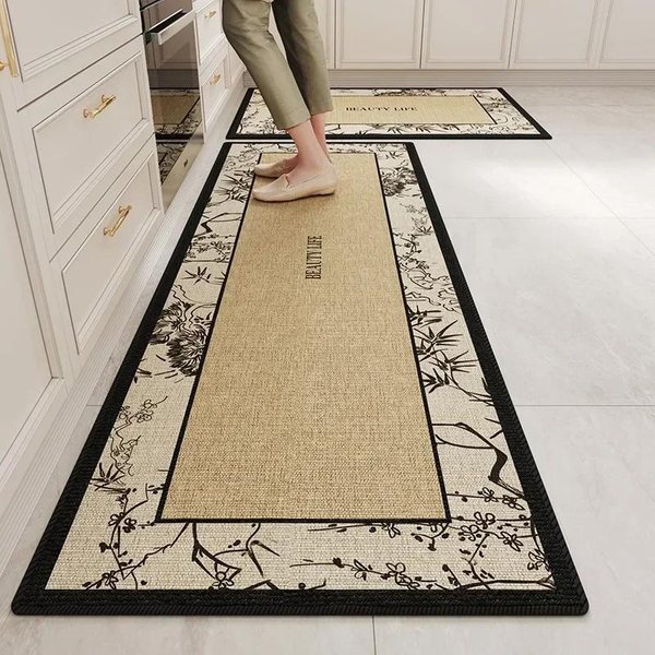 Alfombra Para Felpudo De Piso De Cocina DecoracióN Del Hogar Alfombra Larga Antideslizante Alfombra De ÁRea Resistente Al Desgaste Tapetes Para Pies Alfombra De Cocina 1Pc 50X80Cm-image