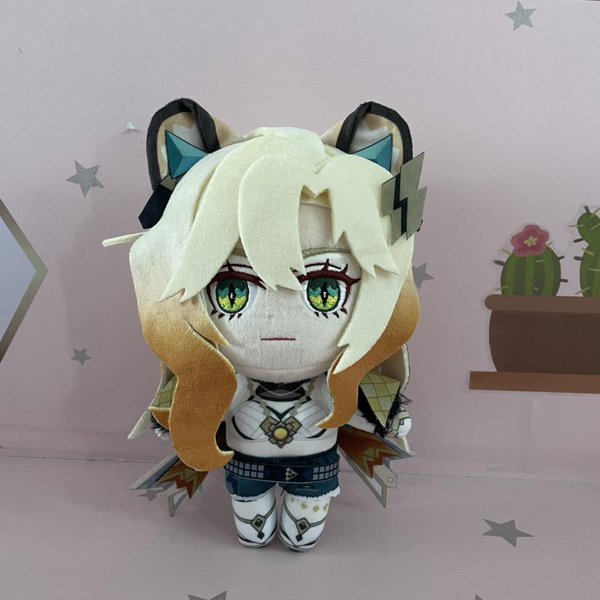 Anime Gra Cosplay Pluszowa Lalka Zabawka 20Cm Genshin Impact Postać Xilonen Urocza MięKka Pluszowa Poduszka Prezent Urodzinowy 20Cm-image