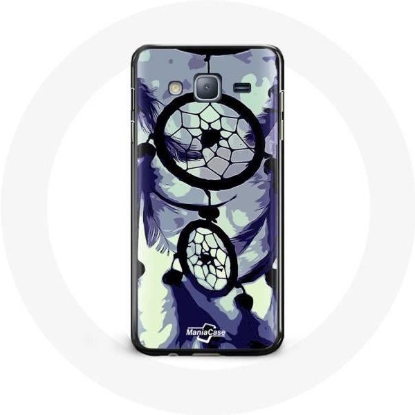Funda Para Samsung Galaxy J3 2016 AtrapasueñOs Morado Gris Y Negro-image