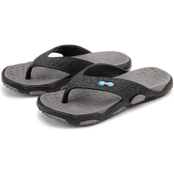 Pantuflas Para Hombre Sandalias Ligeras Chanclas De Verano Zapatos De Playa Transpirables Sandalias Para Hombre Chanclas De Lujo Chanclas Transpirables Para Hombre 40 Black-image