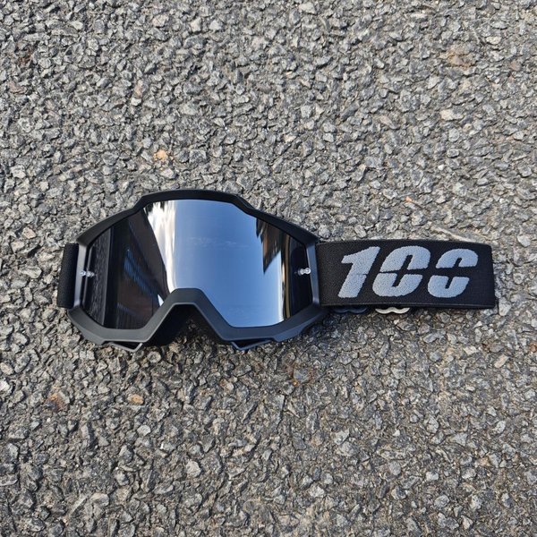 Gogle Motocyklowe, Kolorowe Gogle Do Kasku Crossowego, Okulary JeźDzieckie ChroniąCe Przed Wiatrem I Piaskiem, Gogle Narciarskie Black Frame Black Film Lk-image