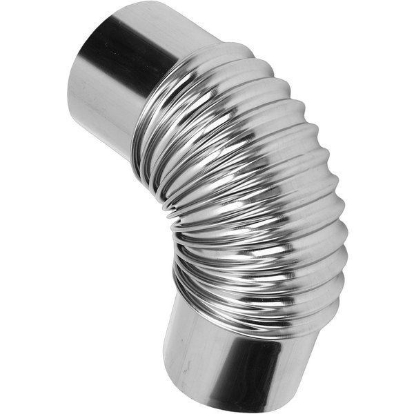 Codo De Tubo De Estufa DiáMetro 7,5 Cm Acero Inoxidable Codo De ExtensióN De Humo Chimenea Para Camping Al Aire Libre Estufa De LeñA-image