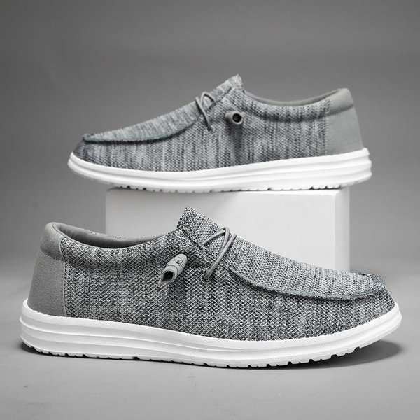 Plus DużY Rozmiar 50 Koleś Buty PłóCienne MęSkie Codzienne Wsuwane Espadryle MęSkie Mokasyny Mokasyny MęSkie Lekkie OddychająCe 45 White-image