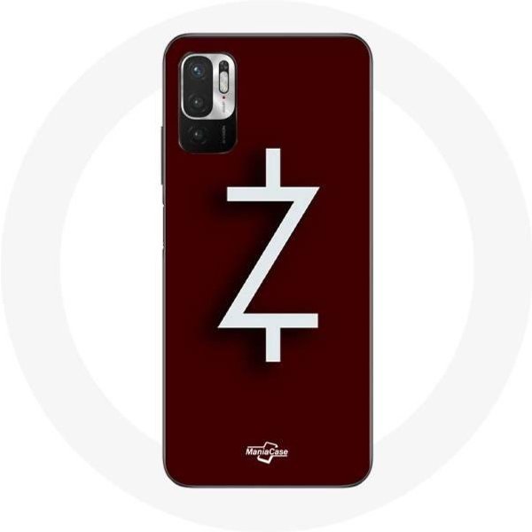 Funda Para Xiaomi Redmi Note 10 5G Ozark Temporada 4 Logo Z Blanco Fondo Rojo-image
