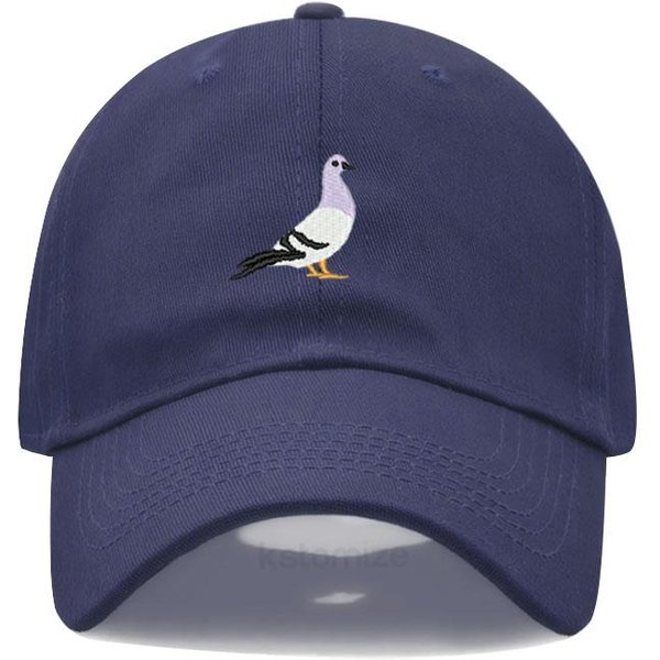 BaseballóWka Z Haftem GołęBia Dla Kobiet I MężCzyzn, Modna, Regulowana, MięKka, Prana BawełNa, Czapka Typu Dad, Unisex, Klasyczne Czapki Golfowe Blue-image