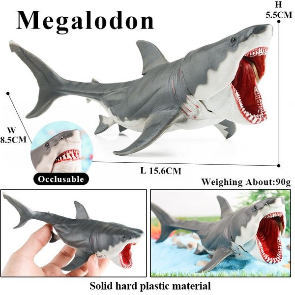 Oenux Animales Marinos Salvajes MegalodóN Beluga TiburóN Grande Orca Cachalote Ballena Azul Figuras De AccióN Vida Marina Modelo Juguete Educativo Para NiñOs-image