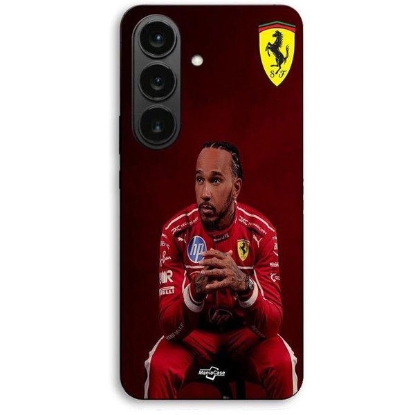 Etui Na Telefon - Maniacase - Samsung Galaxy S26 - Czarne - Silikon Tpu - Hamilton Scuderia Ferrari Czarny-image