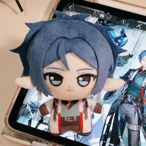 MuñEco De Peluche Arknights Yi Wang De 10 Cm Lindo Colgante Para Mochila Shu Pramanix Llavero Accesorios De Anime Y Videojuegos Peluche Suave Regalo De Navidad-image