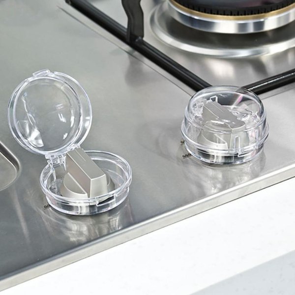 6 Piezas Cubiertas De Seguridad Transparentes Para Perillas De Estufa Protectores De Seguridad Para NiñOs Resistentes Al Calor Bloqueo A Prueba De NiñOs Para Horno-image