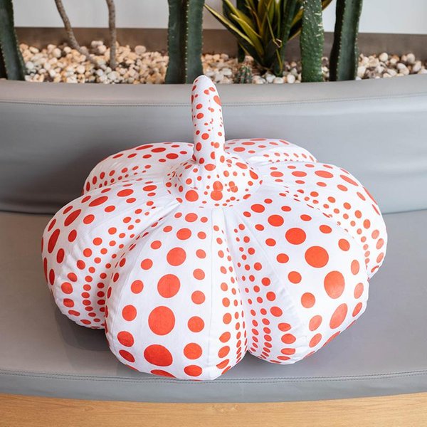 Yayoi Kusama Ta Sama Poduszka Dynia Kropki Dynia Pluszowa Zabawka Poduszka Halloween WystróJ Domu Sofy Lalka Dziecko Dzieci Zabawka 60Cm-image