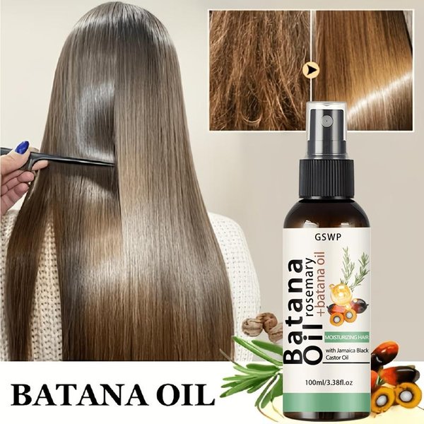 Gswp Batana NawilżAjąCy Spray Olejek Do WłOsóW Z Rozmarynem I Olejem Rycynowym GłęBoko OdżYwiająCa FormułA Redukuje Suchość. 100Ml/200Ml 100Ml-image