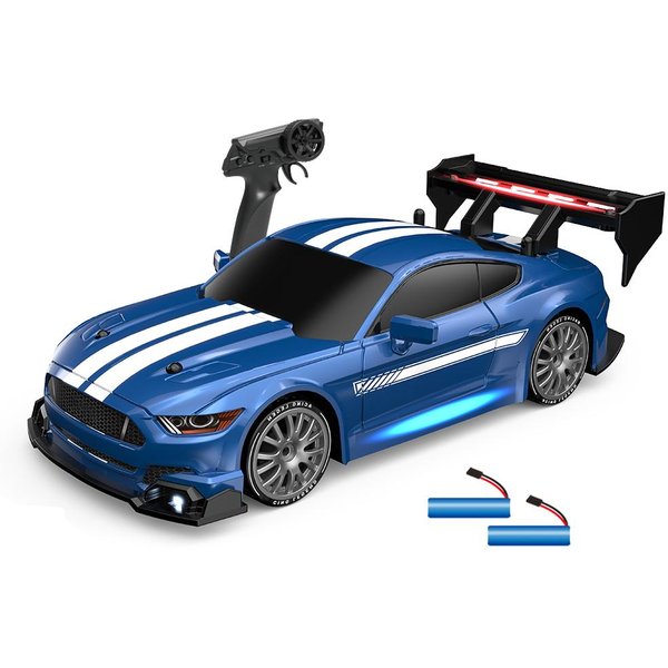 SamochóD Do Driftu Zdalnie Sterowany 2,4 Ghz 1:24 30 Km/H Drift Z NapęDem Na Cztery KołA Zdalnie Sterowany Pojazd Z NapęDem Na Cztery KołA Type 1-2 Battery Niebieski-image