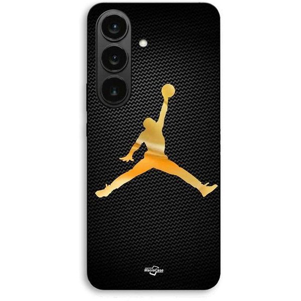 Funda Para Samsung Galaxy S26 FE Logo Jordan 23 Nike Baloncesto Color Dorado Maniacase Negro-image