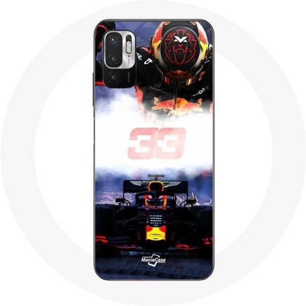 Funda Para Xiaomi Redmi Note 10 5G FóRmula 1 Max Verstappen Piloto De F1 Negro Rojo Y Amarillo-image