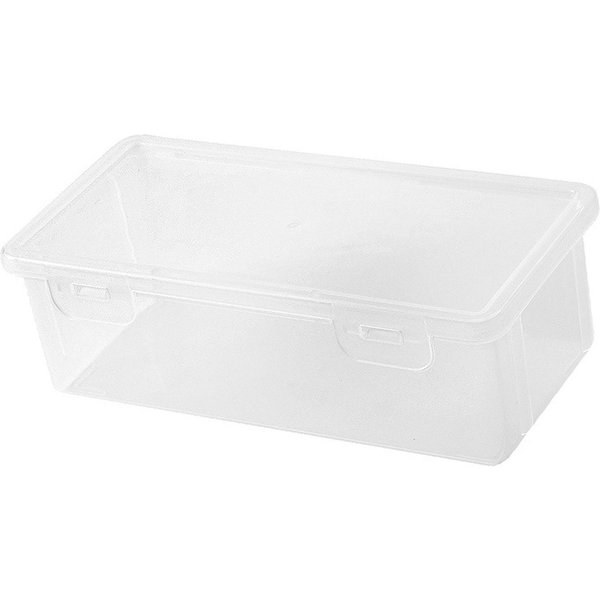 Caja De Almacenamiento De LáPices PP Gran Capacidad Transparente Caja Para LáPices Marcadores Crayones Para Escuela White-image