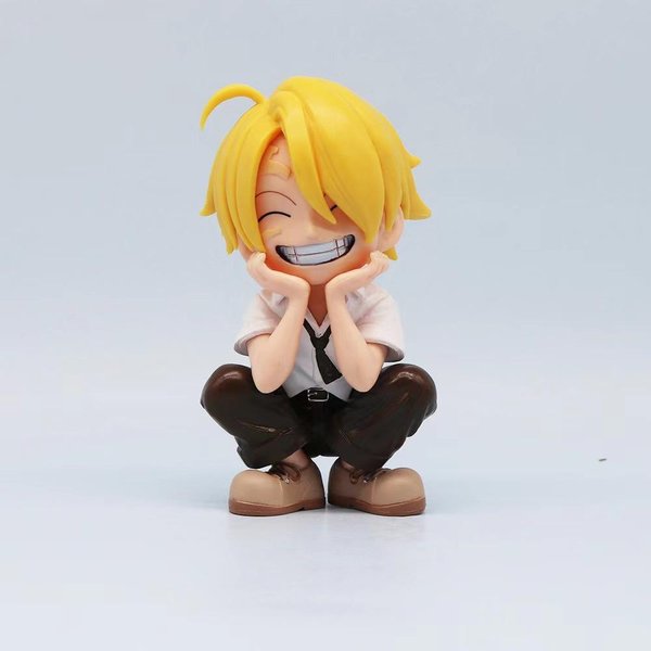 Figurka One Piece Wersja Q Urocza Nika Luffy Zoro Sanji Yamato Model Statua Kolekcjonerska Anime-image