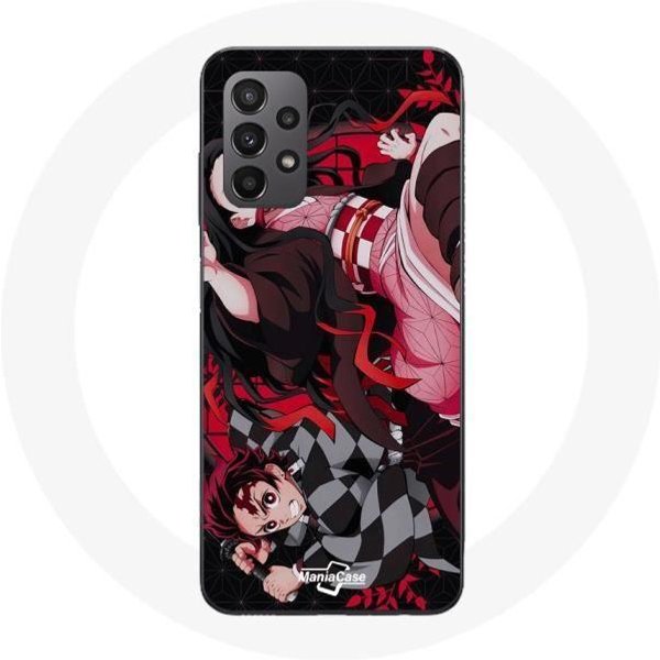 Funda - Maniacase - Samsung Galaxy A23 5G - Flexible - Negra - Demon Slayer-image