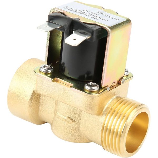 VáLvula De Solenoide EléCtrica De LatóN DN20 G3/4 Normalmente Cerrada Operada Por Piloto Para Entrada De Agua-image