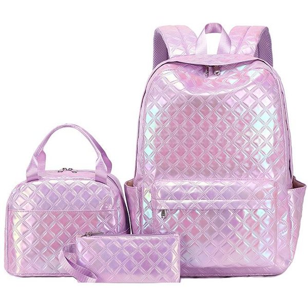 Set De 3 Piezas Mochila Escolar Infantil Mochilas Escolares Bonitas Para Adolescentes NiñAs Mochilas Escolares Impermeables Con Bolsa Para El Almuerzo Estuche-image
