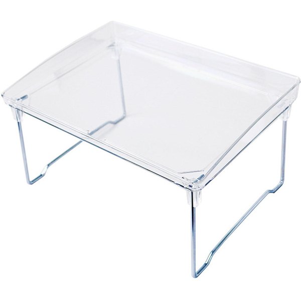 Estante De Almacenamiento De Escritorio Apilable, Plegable, Transparente, Organizador De Mostrador Para Cocina Y BañO-image