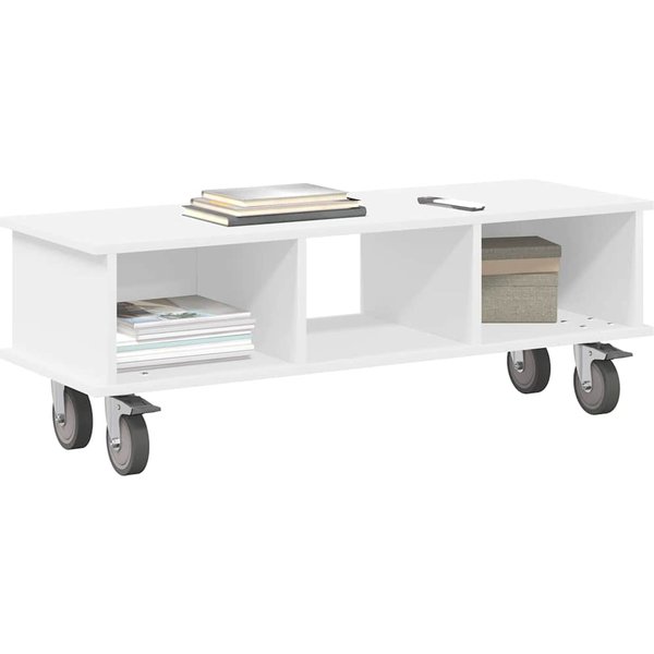 Soporte De TV Blanco 100 X 35 X 35 Cm Tablero De PartíCulas-image