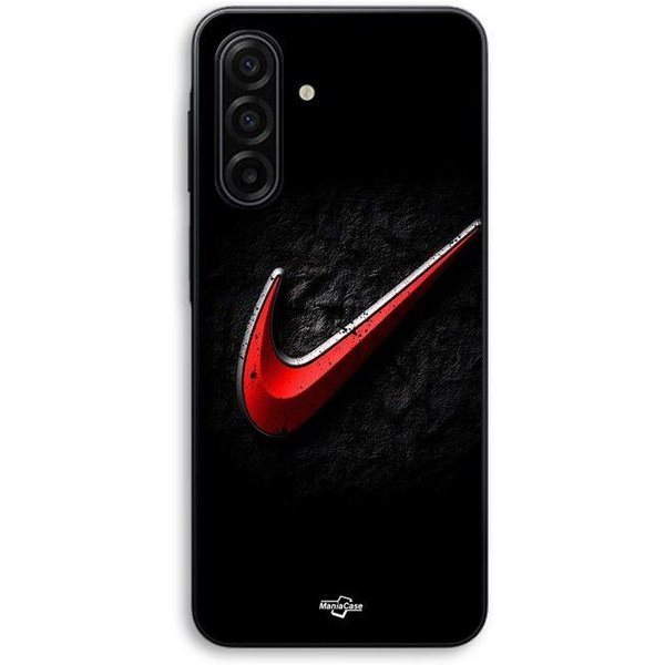 Etui Dla Samsung Galaxy A57 Logo Nike Czerwone Czarne TłO Maniacase Czarny-image