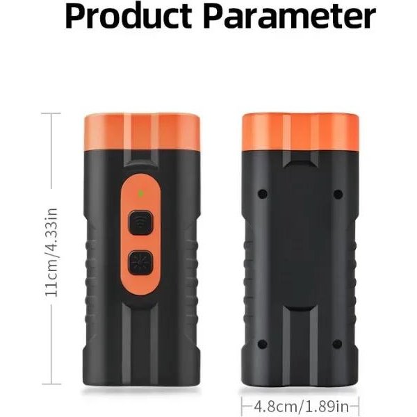 Repelente UltrasóNico Para Perros Dispositivo De Entrenamiento Para Perros Recargable Dispositivo Disuasorio Anti Ladridos De Perro Con Linterna LED-image