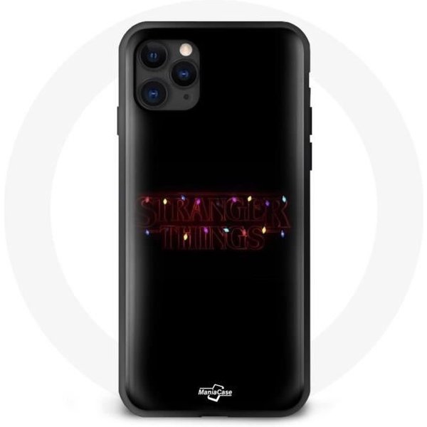 Funda Para Iphone 11 - Maniacase - Stranger Things - Flexible - Negra - Feliz Navidad-image