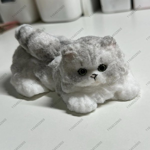 DużY Kotek Taba Squishy LeżąCy Kot Zabawka Fidget ZwierząTko Do ŚCiskania Zabawka Asmr Redukcja Stresu Nowość Zabawka Dla Dzieci Prezent Na BożE Narodzenie-image