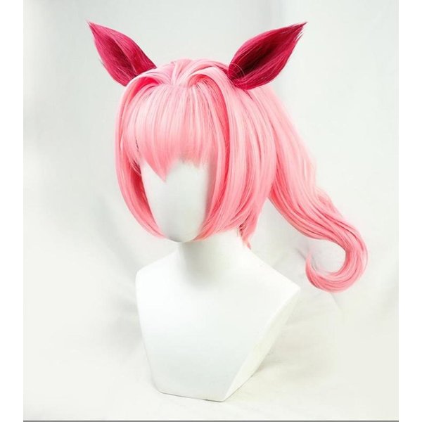 Cosplay Uma Musume Pretty Derby Peruka Haru Urara Peruka Anime Imprezowa Peruka Rekwizyty Kostiumowe Pink-image