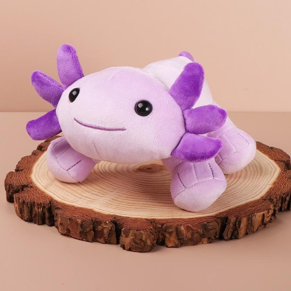 Peluche Kawaii De Axolote De 22 Cm Juguete Suave Adorable Animal De Peluche Axolote Peluches MuñEco Almohada Para NiñOs Regalo De CumpleañOs Navidad PúRpura-image
