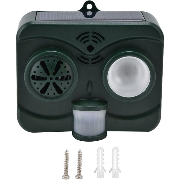 Repelente UltrasóNico De Animales Impermeable Solar Repelente De Aves Luz Intermitente Para JardíN 3.7V-image