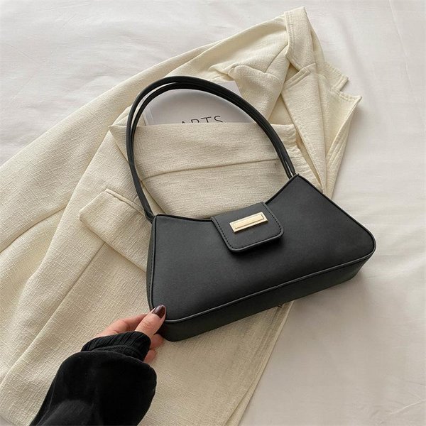 VersióN Coreana De Bolso Sencillo Para Mujer Para Ir Al Trabajo Nuevo Bolso Casual De Moda Verano Bolso De Hombro Media Luna Para Axila-image