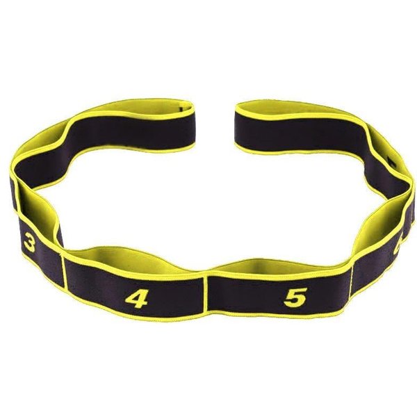 Correa De TraccióN Para Yoga, CinturóN EláStico De LáTex Y PoliéSter, Banda De Estiramiento Para Baile Latino, Bandas De Resistencia Para Ejercicios De Yoga, Pilates, Gimnasio Y Fitness-image
