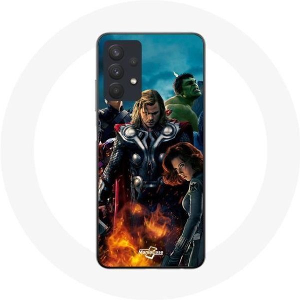 Funda - Vengadores - Samsung Galaxy A32 5G - Flexible - SintéTica - Mixta-image