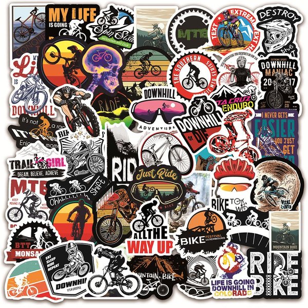 10 30 50 100 Szt. Naklejki Graffiti Rower GóRski MTB Laptop Gitara Bagaż Deskorolka SamochóD Wodoodporne Fajne Naklejki Naklejki Zabawki Dla Dzieci Gray-image