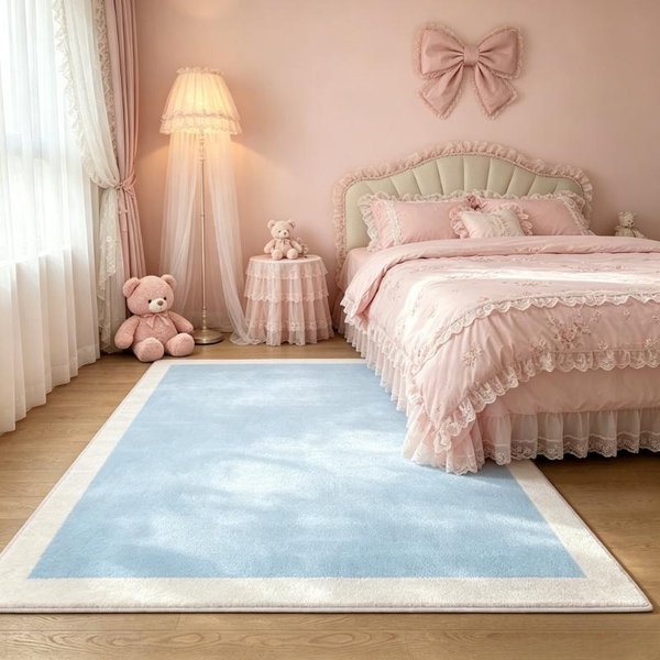 Minimalistyczne Dywany Do Salonu Nowoczesny Styl Dekoracja Sypialni Dywan Puszysty MięKki Kolorowy Dywanik Przy łóżKu Domowy ZagęSzczony Pluszowa Mata PodłOgowa 80X120Cm-image