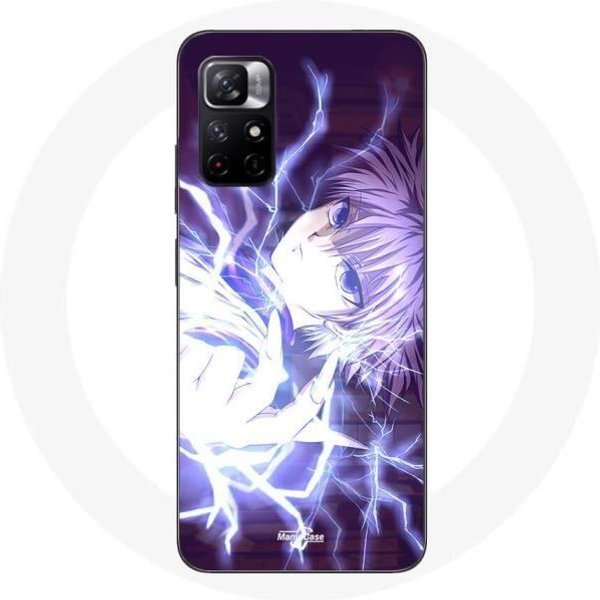 Funda - Maniacase - Redmi Note 11 5G - Killua Zoldyck - Silicona - Flexible - Negro Negro-image