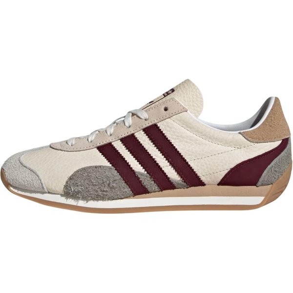 Adidas Country OG Blanco Maravilla Granate (De Las Mujeres) Zapatillas De Mujer Plata-Guijarro JI2871 38 Black-image