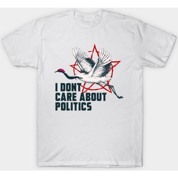 Camiseta Mujer No Me Importa La PolíTica Estampado Harajuku Kawaii Camiseta Verano Manga Corta Camiseta Top 4XL Blanco-image