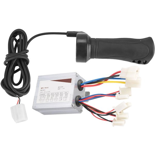 Motor De 500W Controlador De Velocidad Con Escobillas Y PuñO De Acelerador Para Bicicleta EléCtrica, Scooter, Triciclo 24V-image