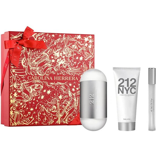 Conjunto Carolina Herrera: 212, Eau De Toilette, Para Mujeres, 100 Ml + 212, Eau De Toilette, Para Mujeres, 10 Ml + 212, Hidratante, LocióN Corporal, 100 Ml-image