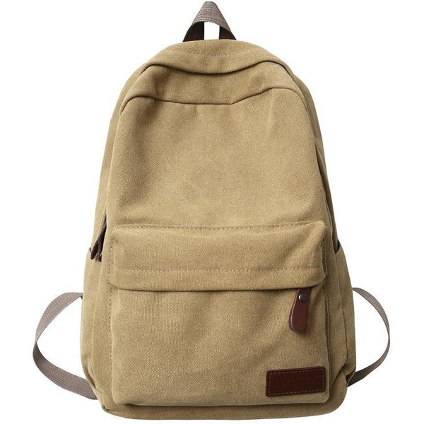 Plecak PłóCienny Na Co Dzień DużA Pojemność Nowy MęSki Plecak Szkolny PodróżNy Outdoorowy Plecak PodróżNy MęSki I Damski Z Tkaniny Oxford Khaki-image