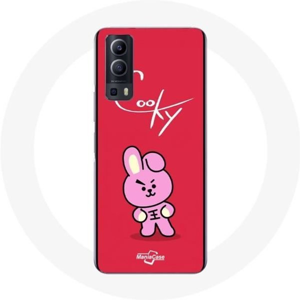 Funda Para Vivo Y72 BTS Bangtan Boys BT21 Cooky Fondo Rojo-image