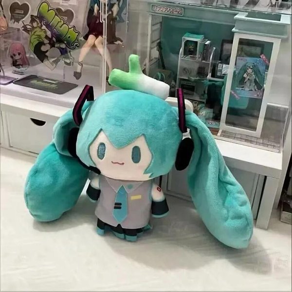 Kawaii Hatsune Miku Vocaloid Peluche Lindo Kawaii Anime MuñEco Relleno Con Tocado Suave Peluche Para Fans Y Coleccionistas NiñA 15Cm-image