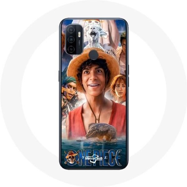 Funda - Maniacase - Oppo A53 - One Piece Luffy - Flexible - Mixta - Negra-image