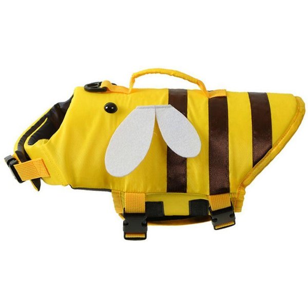 Chaleco Salvavidas Para Gato Abejita Chaleco Salvavidas Para Perro Mascota Chaleco Salvavidas Ajustable Para Mascota ArnéS Verano (Yellow,Xs) Amarillo-image