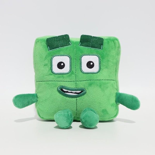 Pluszowa Zabawka Treasuringu Number Kawaii Postać Z KreskóWki MięKka Wypchana Lalka Edukacyjna Pluszowa Zabawka Do Nauki Matematyki Prezent Na Dzień Dziecka Green-image