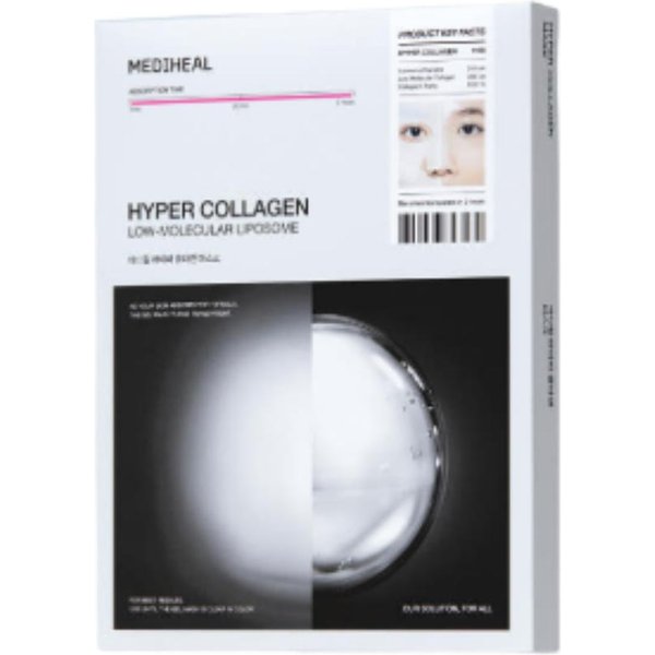 Mediheal Hiper Kolagenowa Maska ŻElowa 1 Szt. Intensywnie UjęDrniająCa I NawilżAjąCa Maska W PłAchcie Gray-image